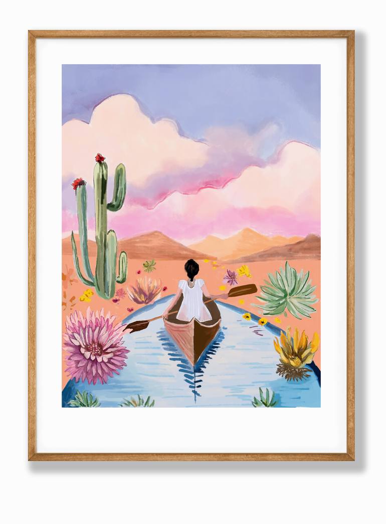 Original Contemporary Boat Digital by Beate Tubach