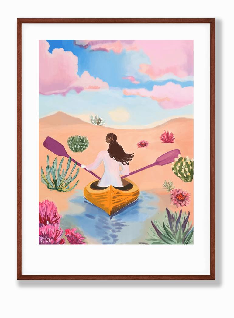 Original Contemporary Boat Digital by Beate Tubach