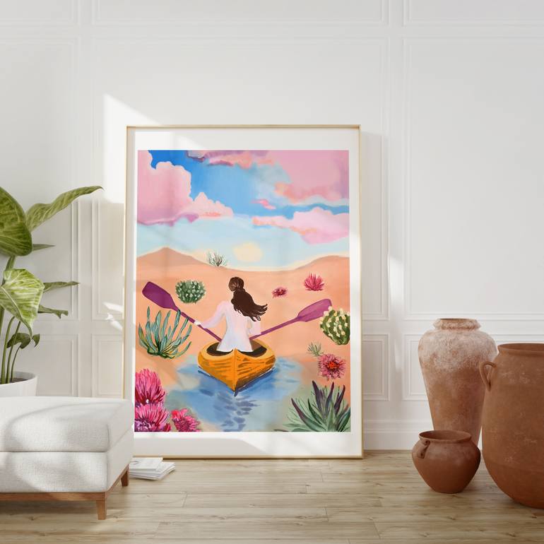 Original Contemporary Boat Digital by Beate Tubach