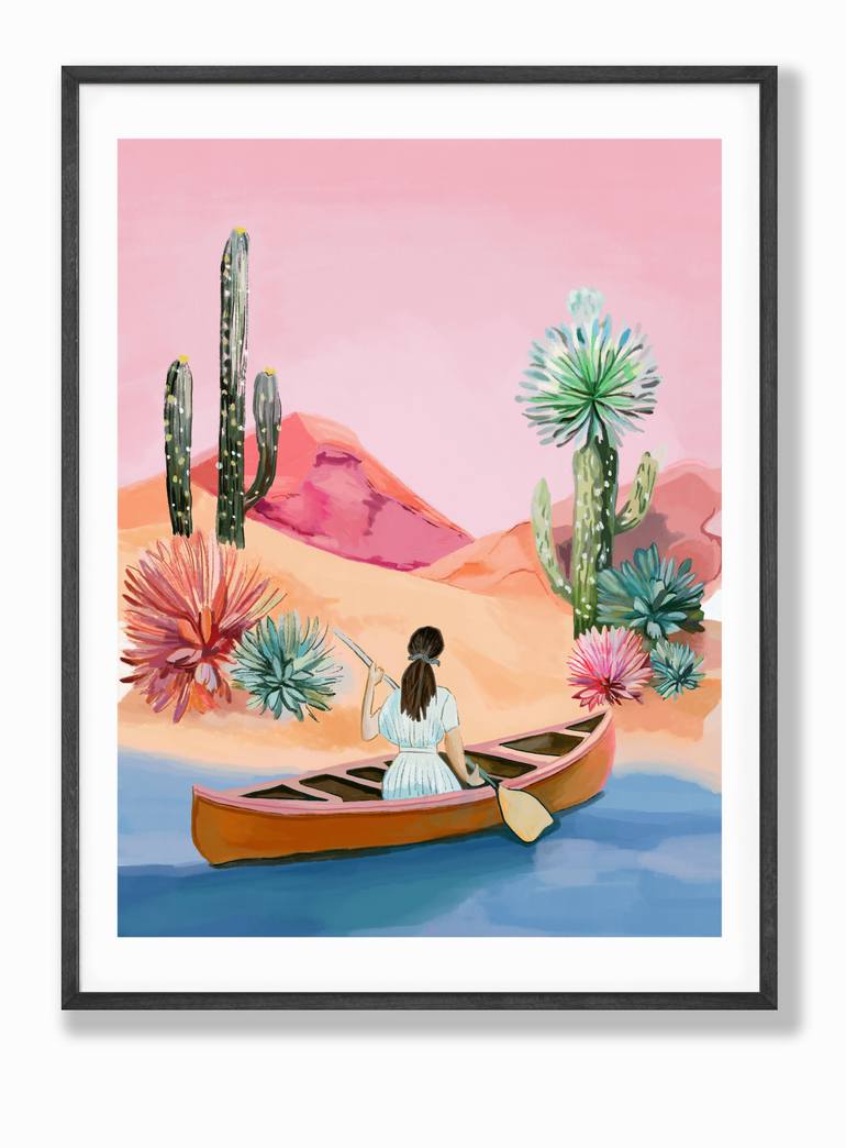 Original Contemporary Boat Digital by Beate Tubach