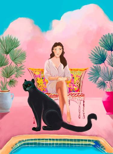 Original Figurative Garden Digital by Beate Tubach