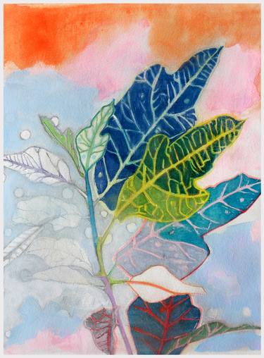 Original Expressionism Botanic Drawings by Beate Tubach