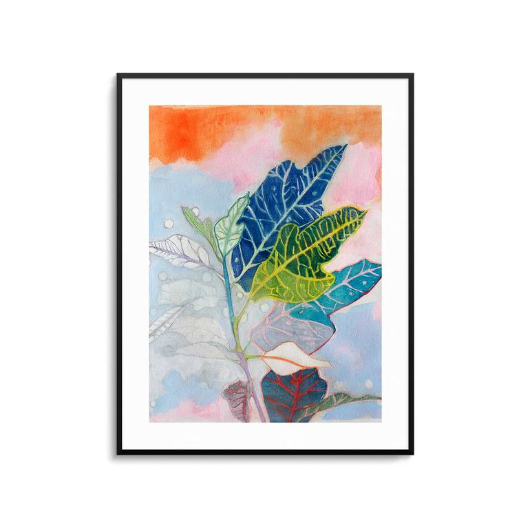 Original Expressionism Botanic Drawing by Beate Tubach