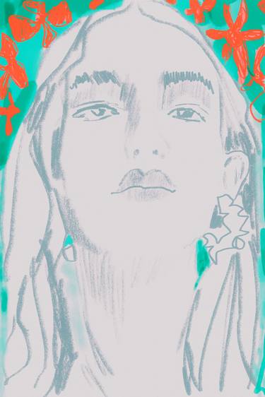 Original Figurative Portrait Digital by Beate Tubach