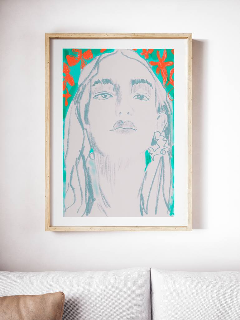 Original Figurative Portrait Digital by Beate Tubach