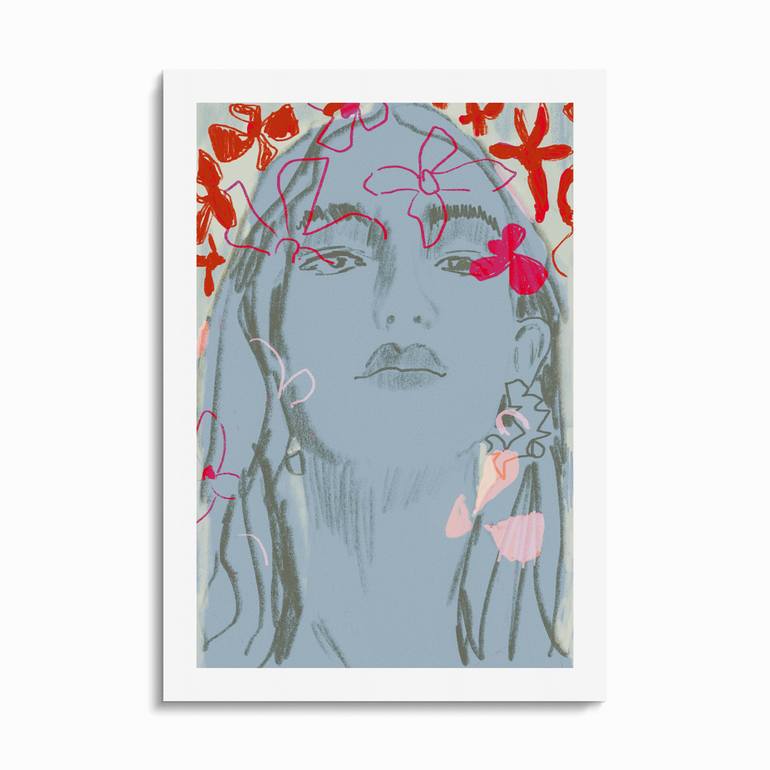 Original Expressionism Portrait Digital by Beate Tubach