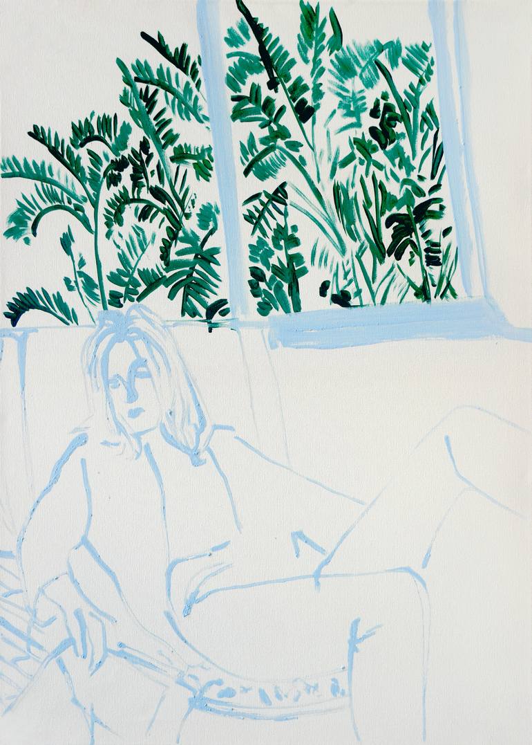 Print of Figurative Women Paintings by Beate Tubach