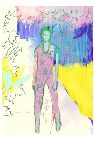 Original Figurative Women Digital by Beate Tubach