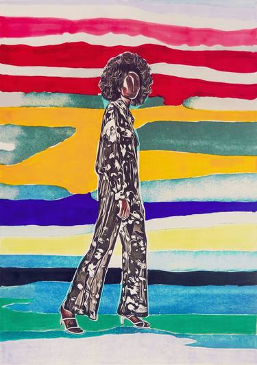 Original Figurative Women Mixed Media by Beate Tubach