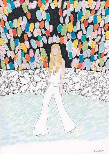 Original Figurative Women Paintings by Beate Tubach