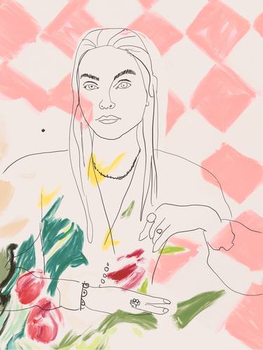 Original Figurative Portrait Digital by Beate Tubach