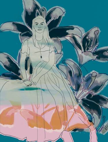 Original Figurative Portrait Digital by Beate Tubach