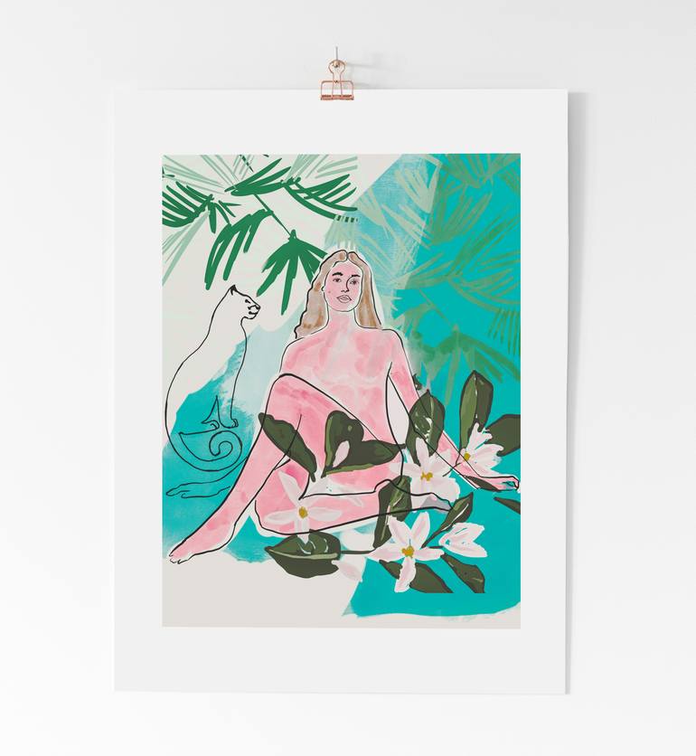 Original Figurative Nude Digital by Beate Tubach