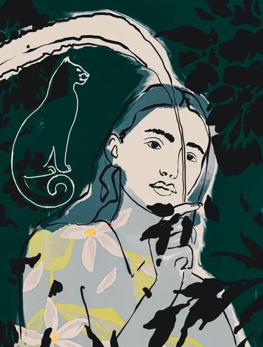 Original Contemporary Portrait Digital by Beate Tubach