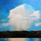 Lake With Cloud by Carolyn Caldwell