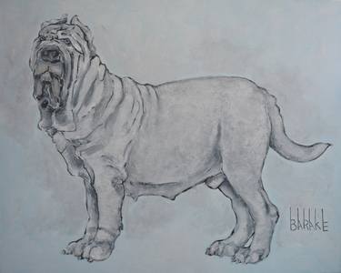 Print of Dogs Paintings by Claudio Barake