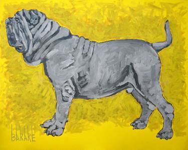 Print of Dogs Paintings by Claudio Barake