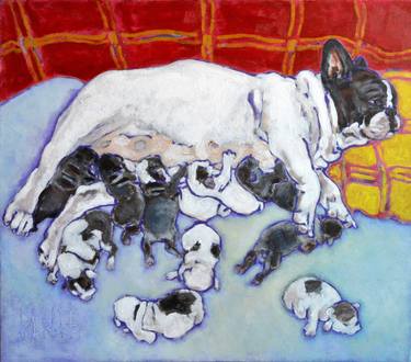 Print of Impressionism Dogs Paintings by Claudio Barake