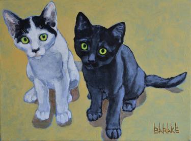Print of Impressionism Cats Paintings by Claudio Barake