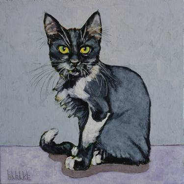 Print of Portraiture Cats Paintings by Claudio Barake