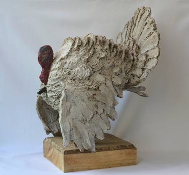 THANKSGIVING TURKEY, RECYCLED CARDBOARD PAPER thumb