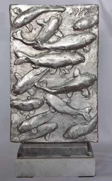 Original Impressionism Fish Sculpture by Claudio Barake