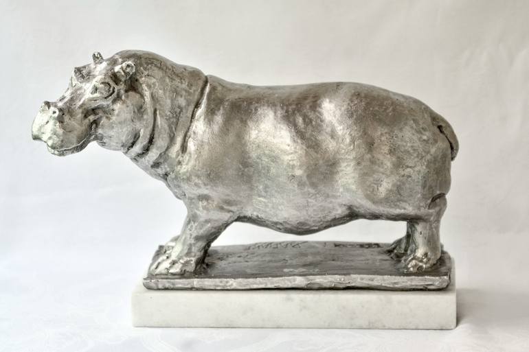 HAPPY HIPPO,STAINLESS STEEL - Print