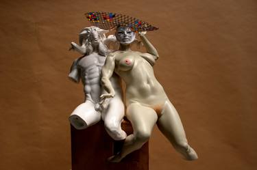 Original Surrealism Fantasy Sculpture by Tiberiu Mosteanu