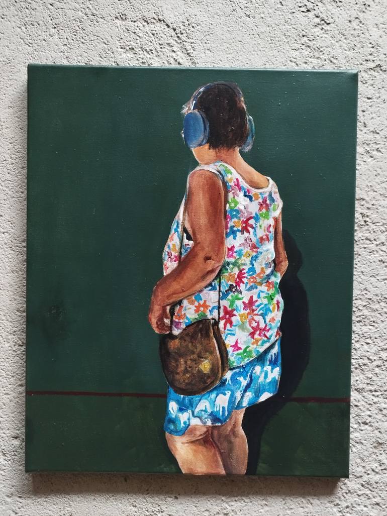 Original Figurative People Painting by Mennato Tedesco