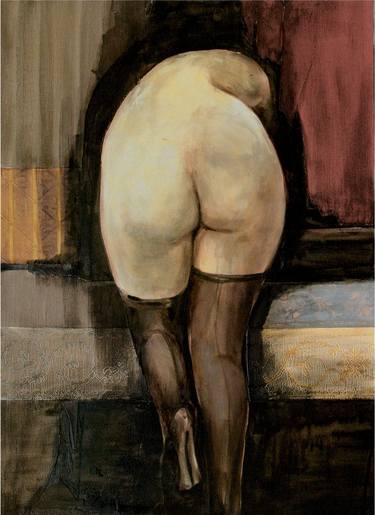 Print of Figurative Nude Paintings by Mennato Tedesco