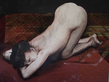 Original Figurative Nude Paintings by Mennato Tedesco