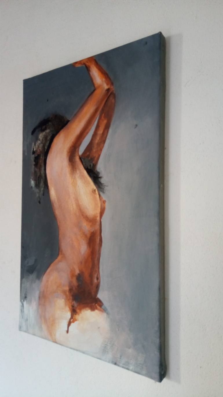 Original Figurative Nude Painting by Mennato Tedesco