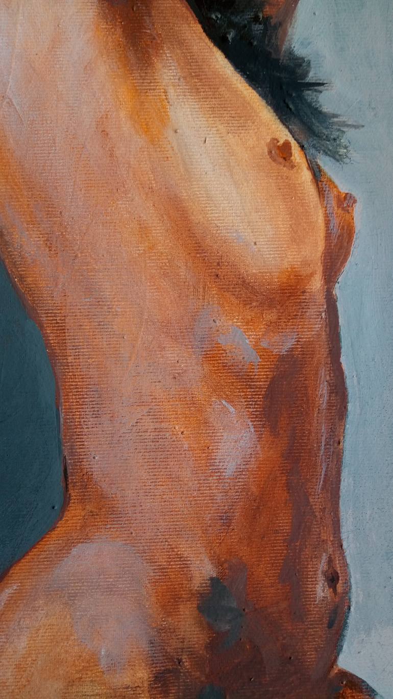 Original Figurative Nude Painting by Mennato Tedesco