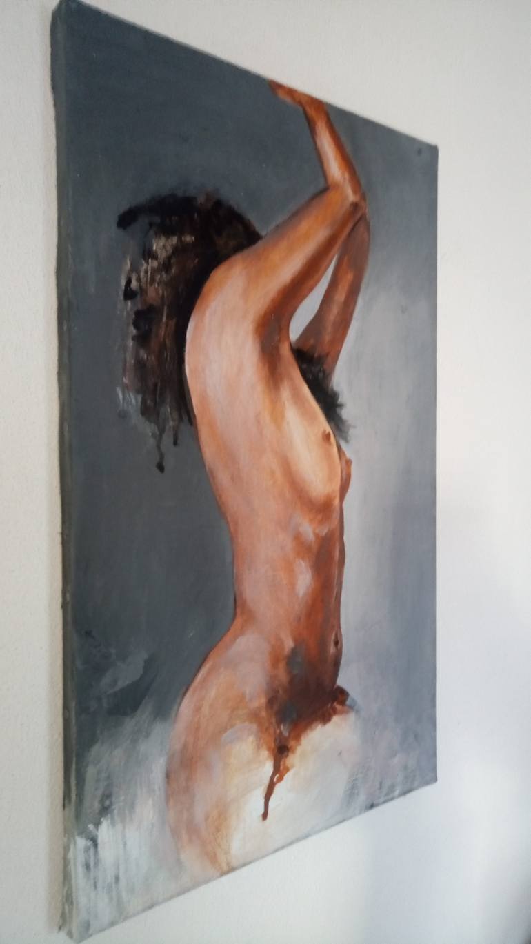 Original Figurative Nude Painting by Mennato Tedesco