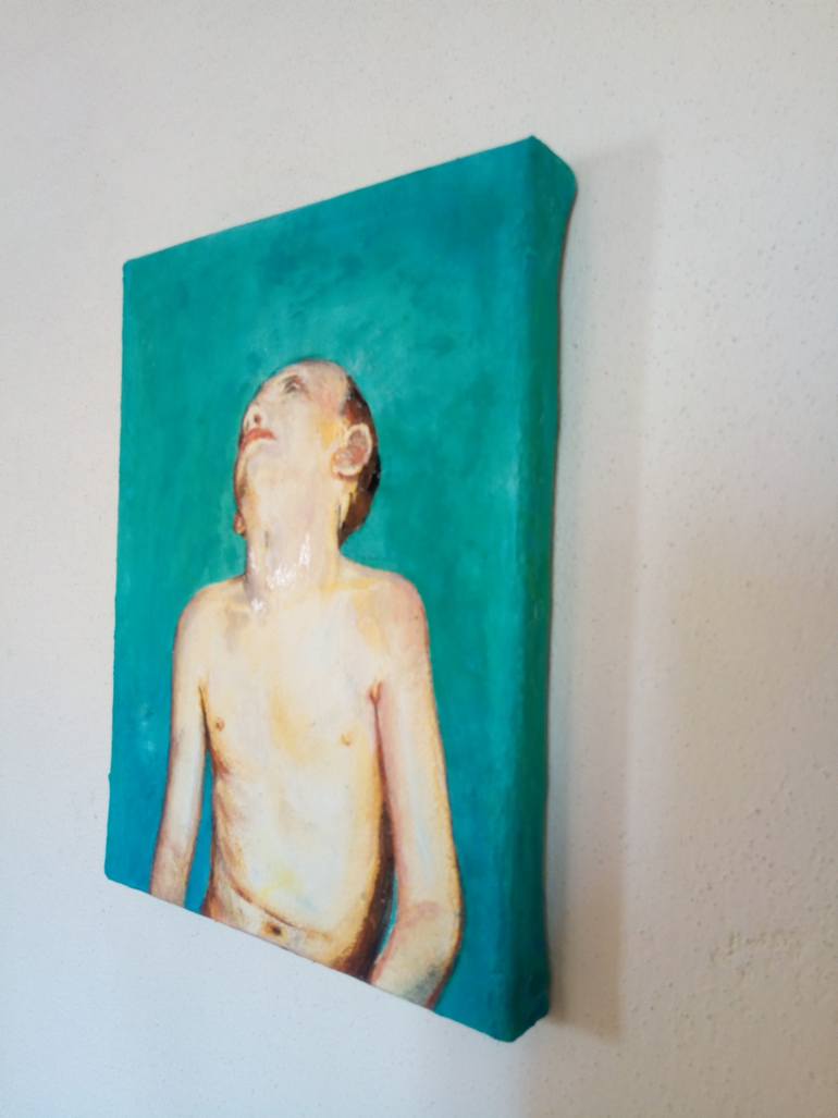Original Figurative People Painting by Mennato Tedesco