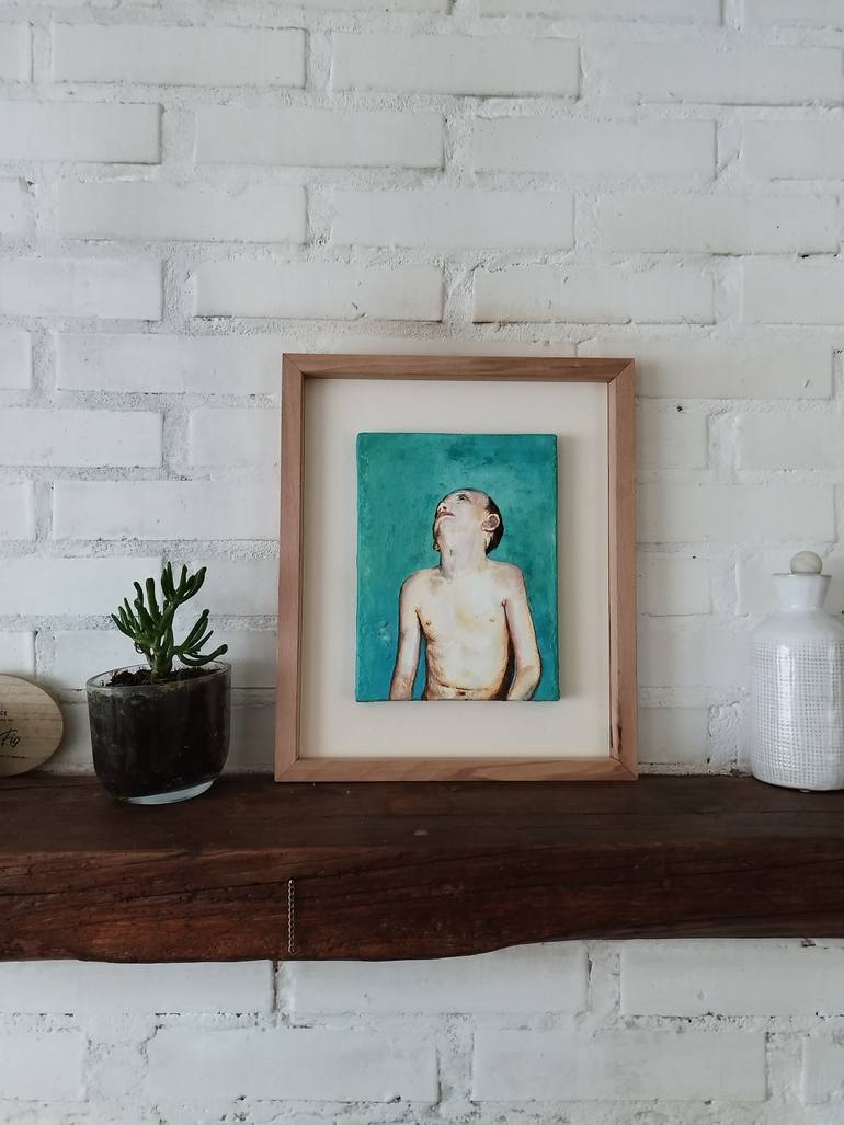 Original Figurative People Painting by Mennato Tedesco