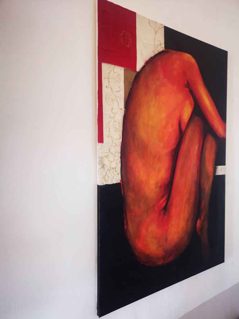 Original Figurative Nude Painting by Mennato Tedesco