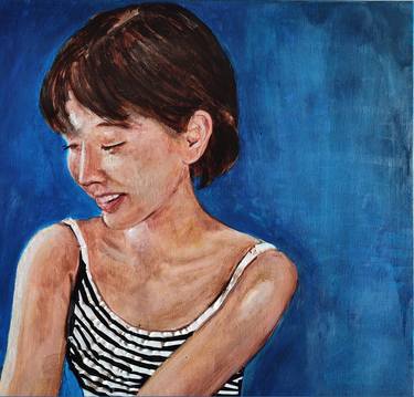 Original Figurative Portrait Paintings by Mennato Tedesco