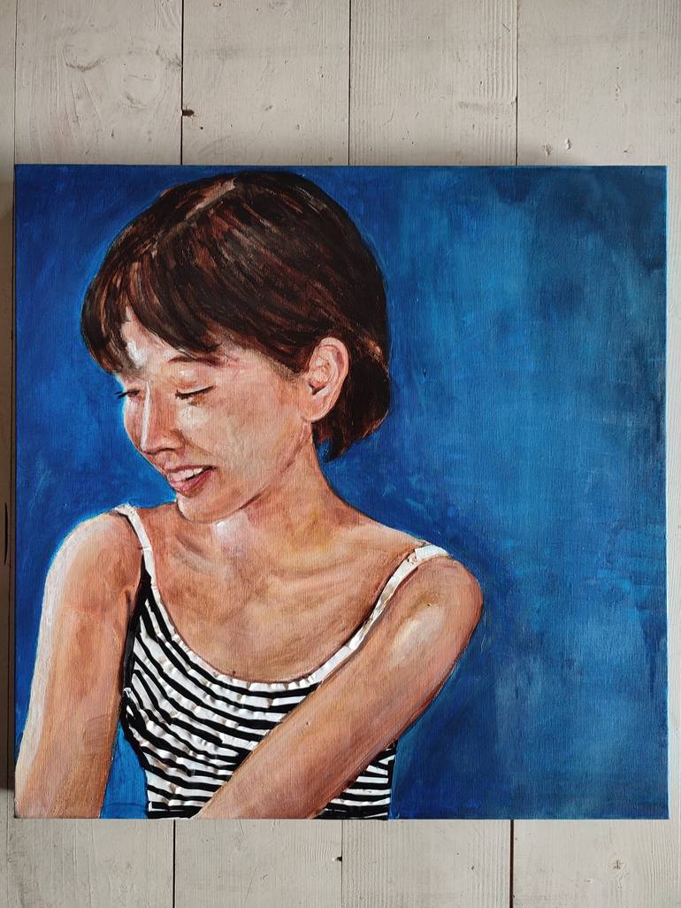 Original Portrait Painting by Mennato Tedesco