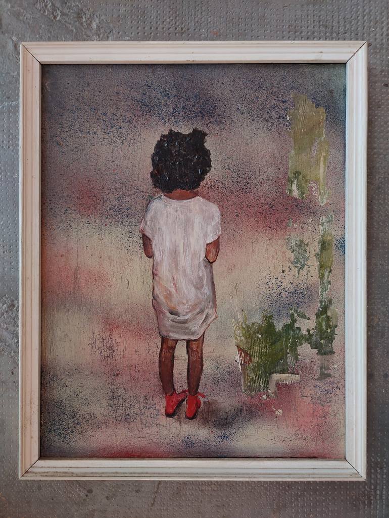 Original Figurative Portrait Painting by Mennato Tedesco