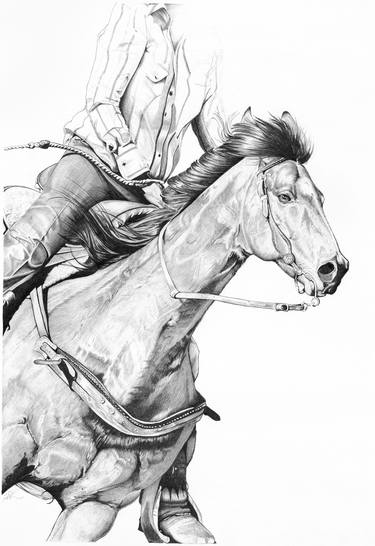 Print of Realism Horse Drawings by Robin Cox