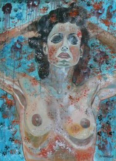 Original Expressionism Nude Paintings by Nathalie vareille-sorbac