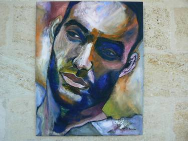 Original Expressionism Portrait Paintings by Nathalie vareille-sorbac