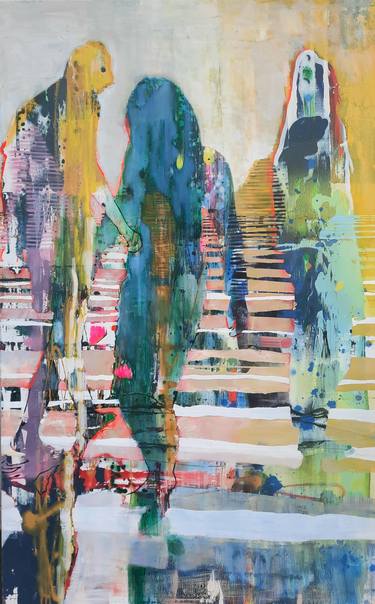 Original Figurative Abstract Paintings by Bea Bozon-Esselink