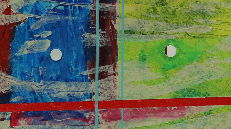 Original Abstract Expressionism Abstract Painting by Teo Spiller