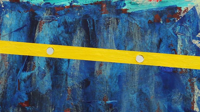 Original Abstract Expressionism Abstract Painting by Teo Spiller