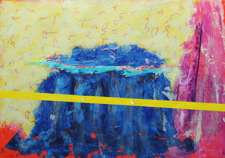 Original Abstract Expressionism Abstract Painting by Teo Spiller