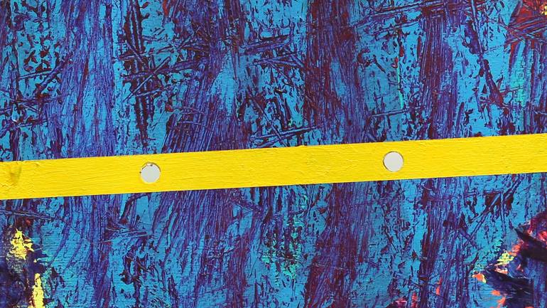 Original Abstract Expressionism Abstract Painting by Teo Spiller