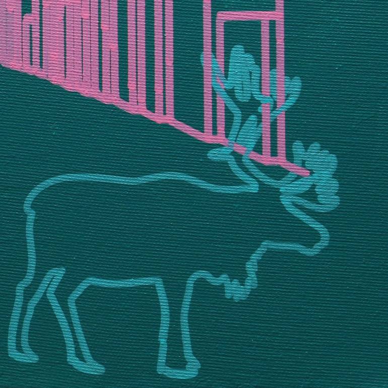 Original Abstract Science/Technology Painting by Teo Spiller