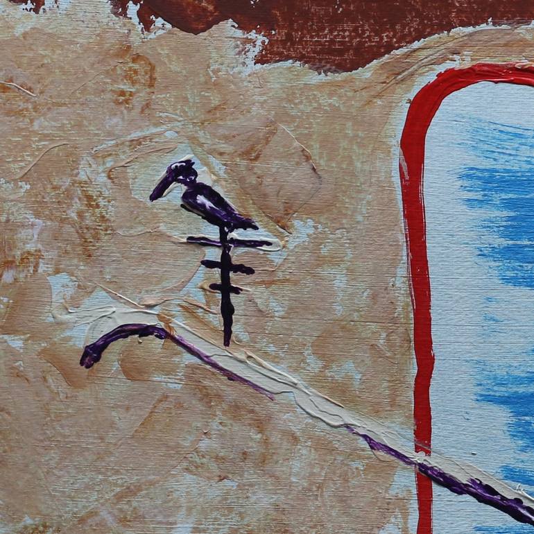 Original Abstract Expressionism Classical Mythology Painting by Teo Spiller